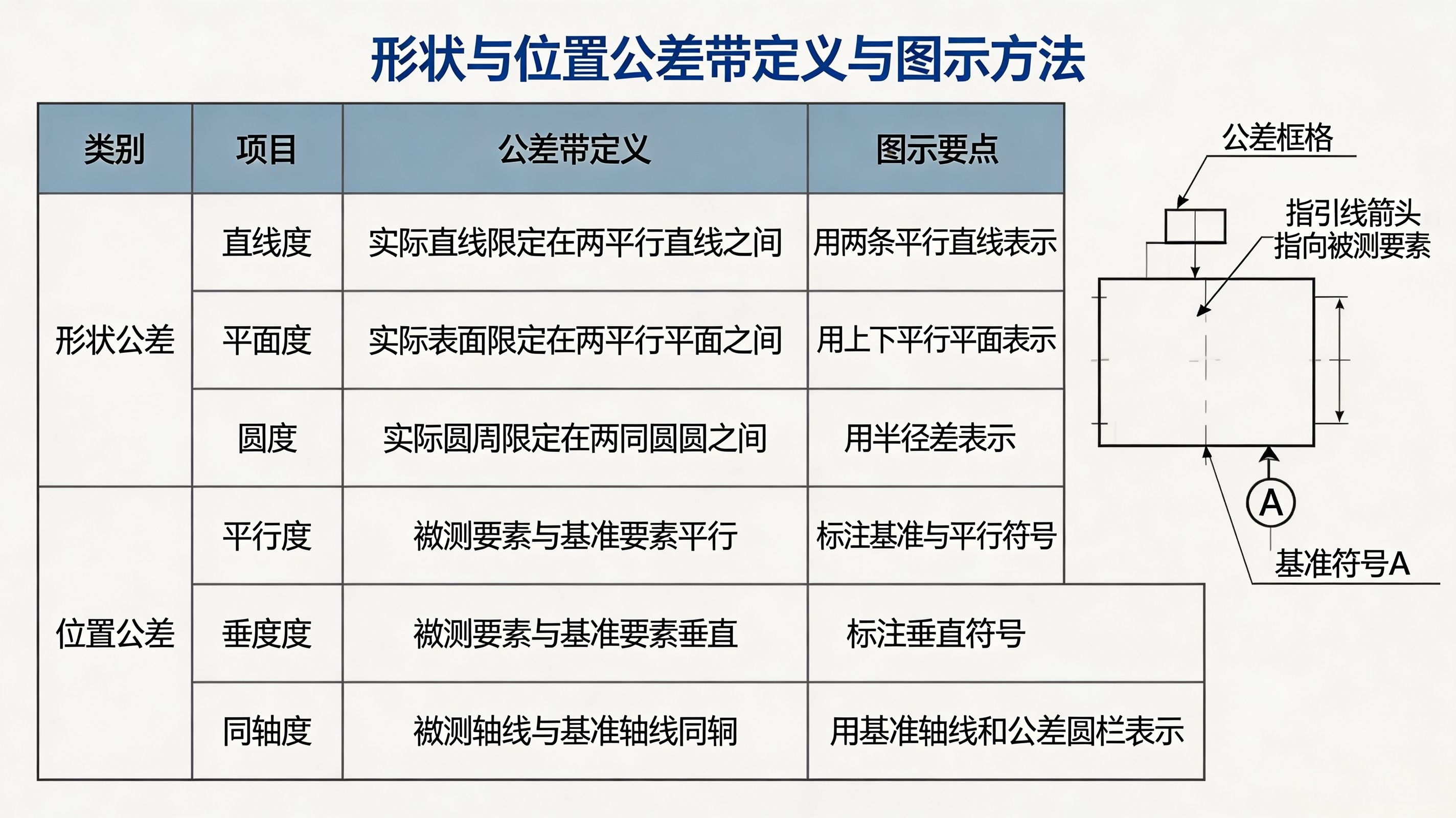 公差与配合--形状与位置公差带定义与图示方法