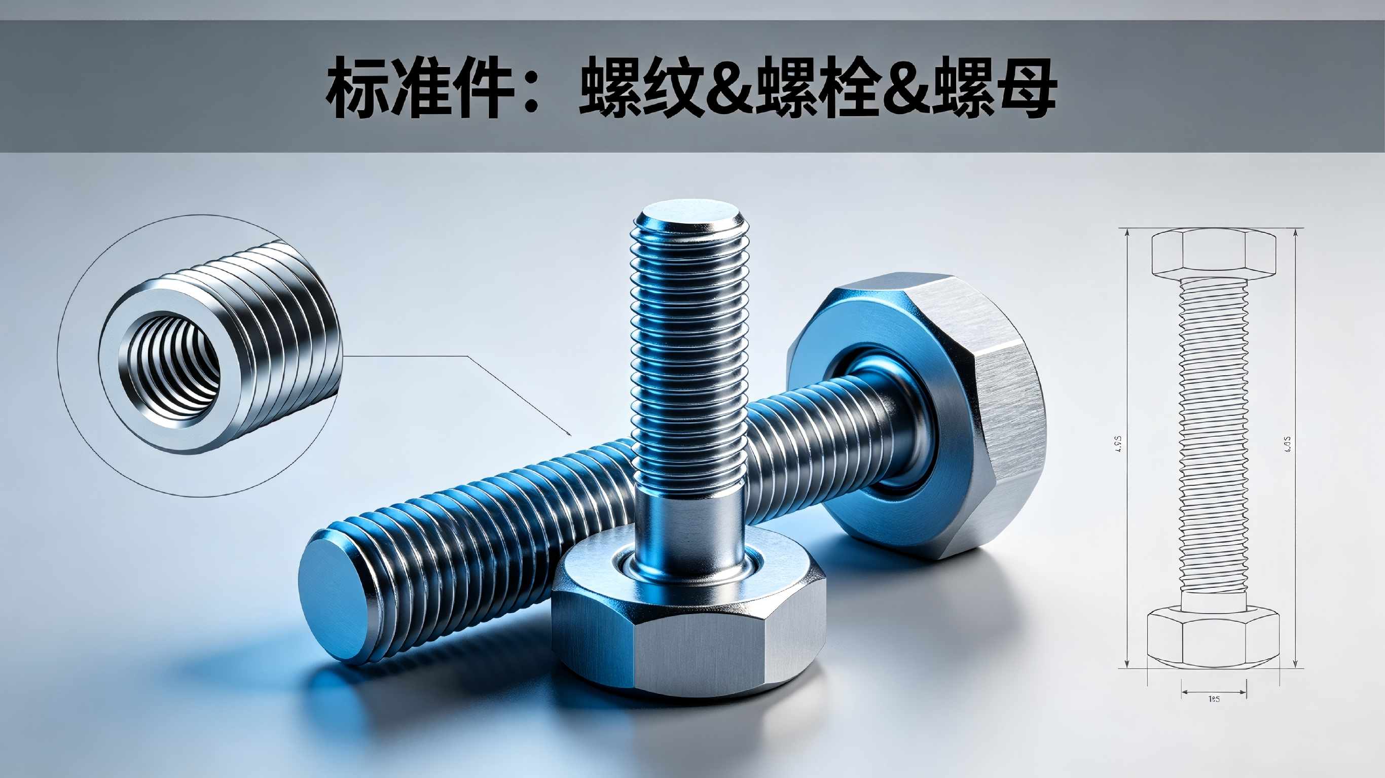 标准件--螺纹&螺栓&螺母